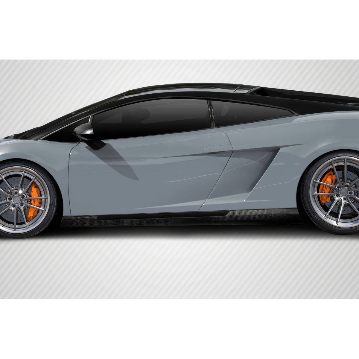 Modify your Lamborghini Gallardo 2004 with our Exterior/Side Skirts - Side view of vehicle at a slight angle