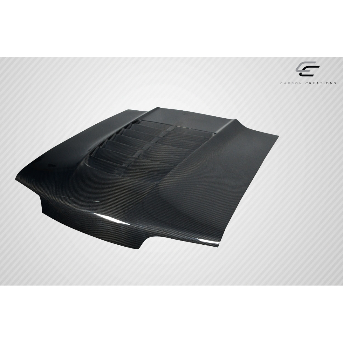 Modify your Ford Mustang 1987 with our Exterior/Hoods - Angle is straight from the front perspective