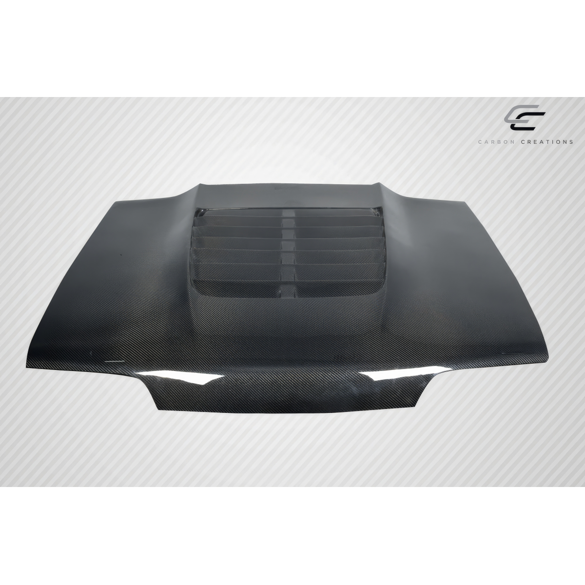 Modify your Ford Mustang 1987 with our Exterior/Hoods - The part is viewed from a top angle