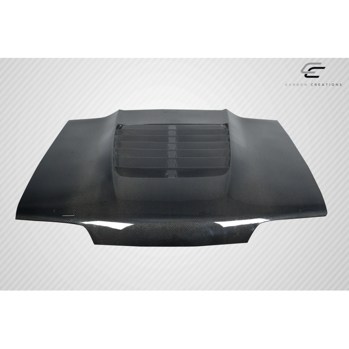 Modify your Ford Mustang 1987 with our Exterior/Hoods - Viewed from above at a slight angle