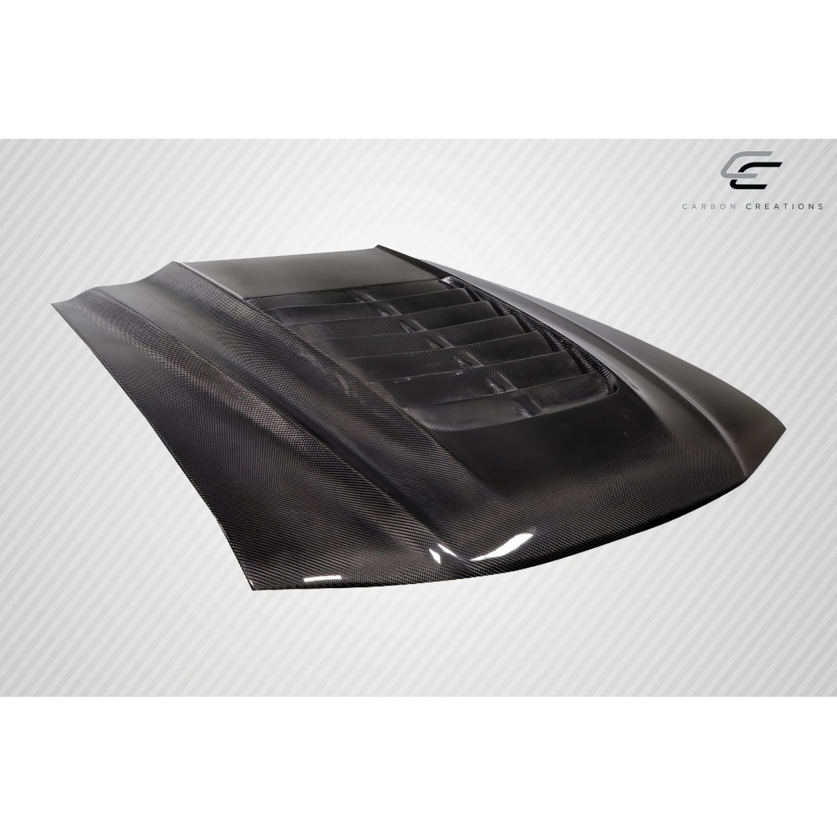 Modify your Ford Mustang 1994 with our Exterior/Hoods - The hood is viewed from a slight angle above