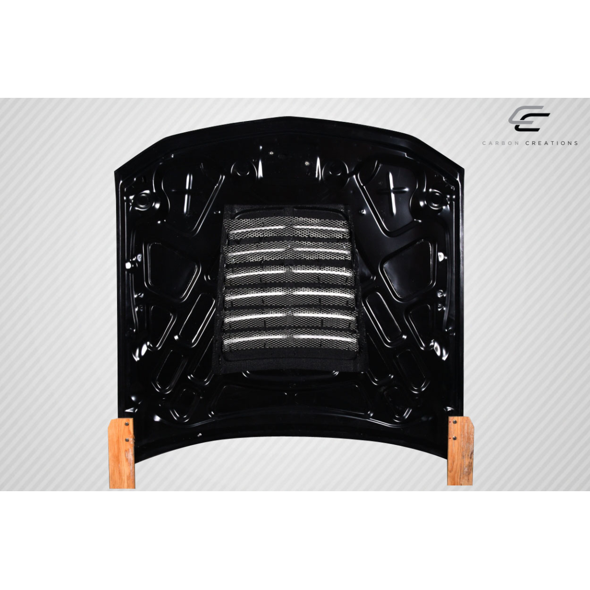 Modify your Ford Mustang 2005 with our Exterior/Hoods - Part is shown from a top down view