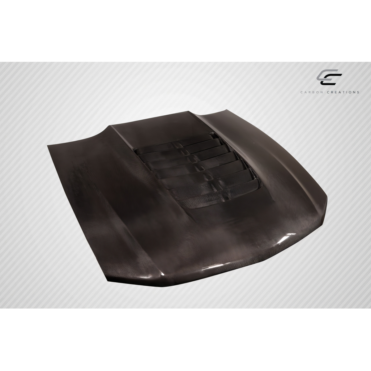 Modify your Ford Mustang 2010 with our Exterior/Hoods -  angled view showcasing the hood design and shape