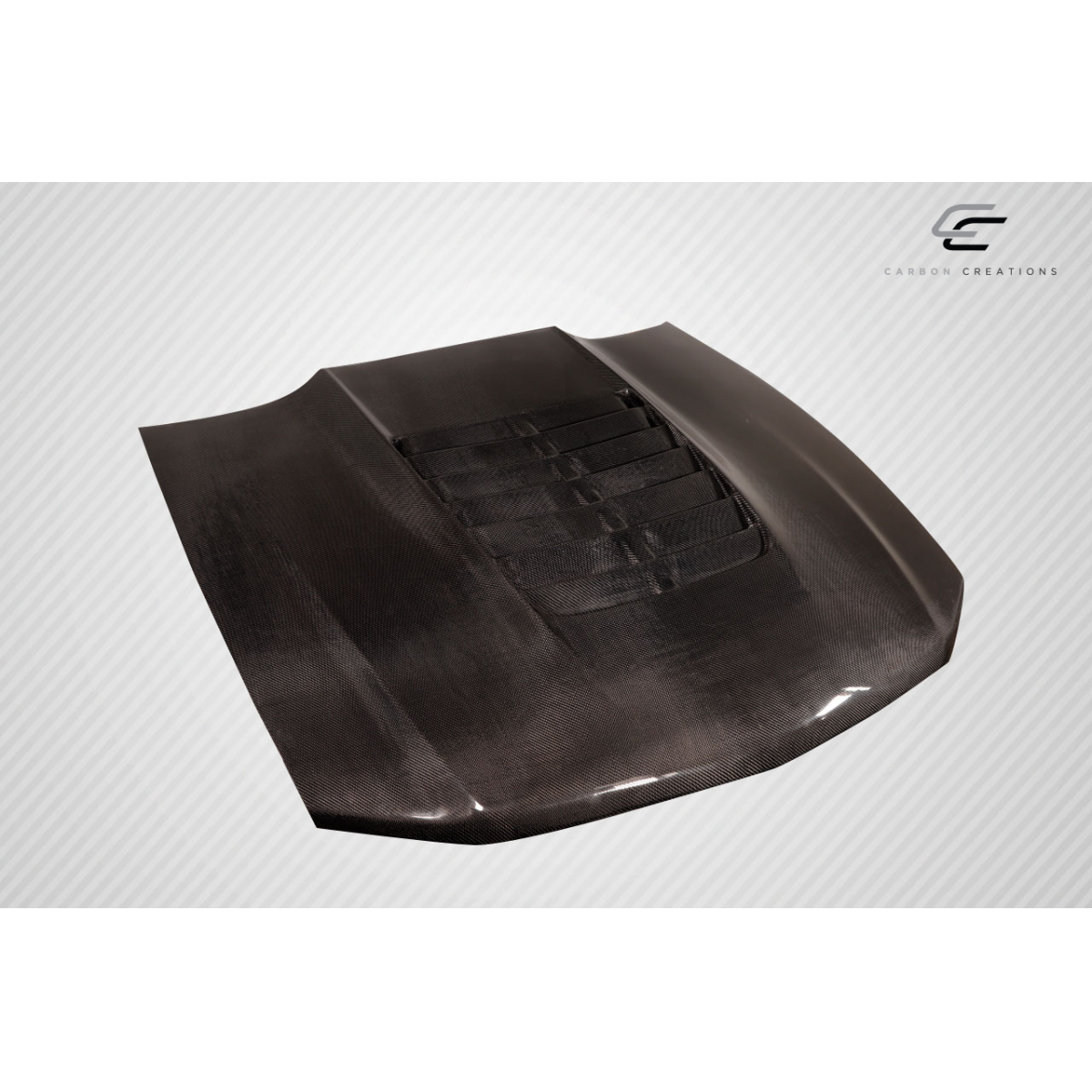 Modify your Ford Mustang 2010 with our Exterior/Hoods - Viewed from a slightly elevated angle