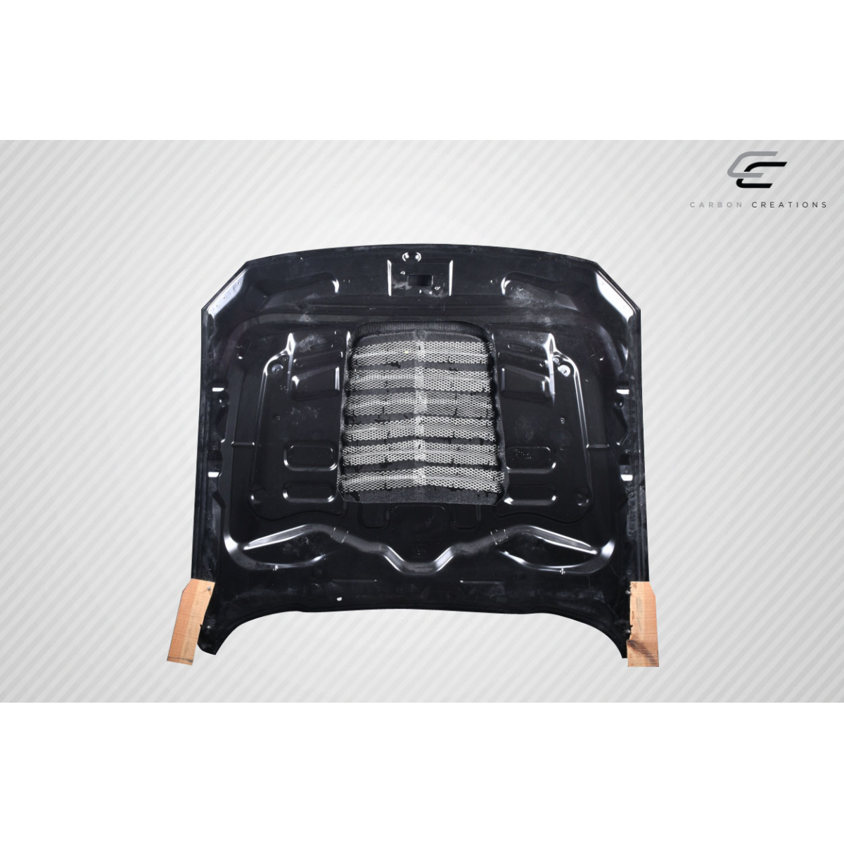 Modify your Ford Mustang 2018 with our Exterior/Hoods - Part is viewed from a top-down angle
