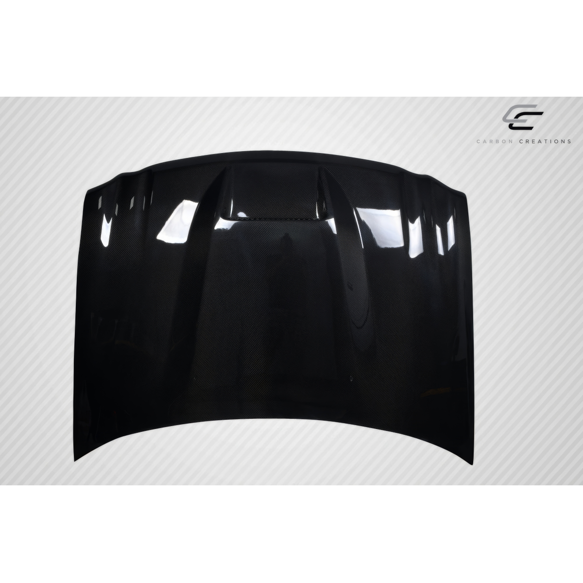 Modify your Jeep Cherokee 2005 with our Exterior/Hoods - Hood angled view showing sleek carbon fiber design