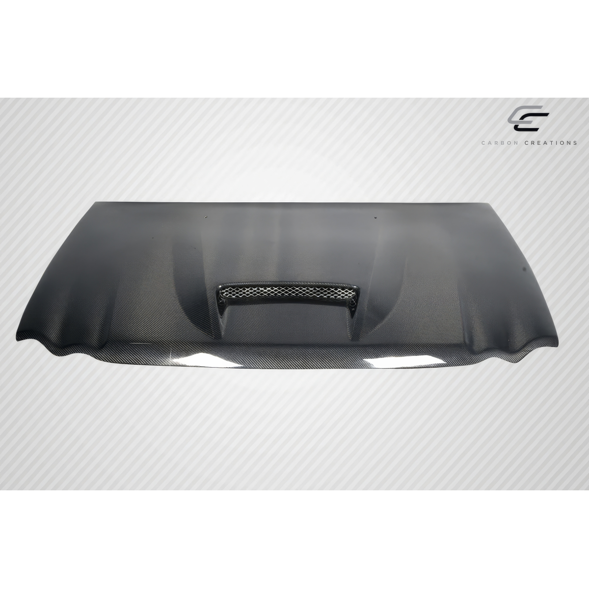 Modify your Jeep Cherokee 2005 with our Exterior/Hoods - Top down view of the carbon fiber hood