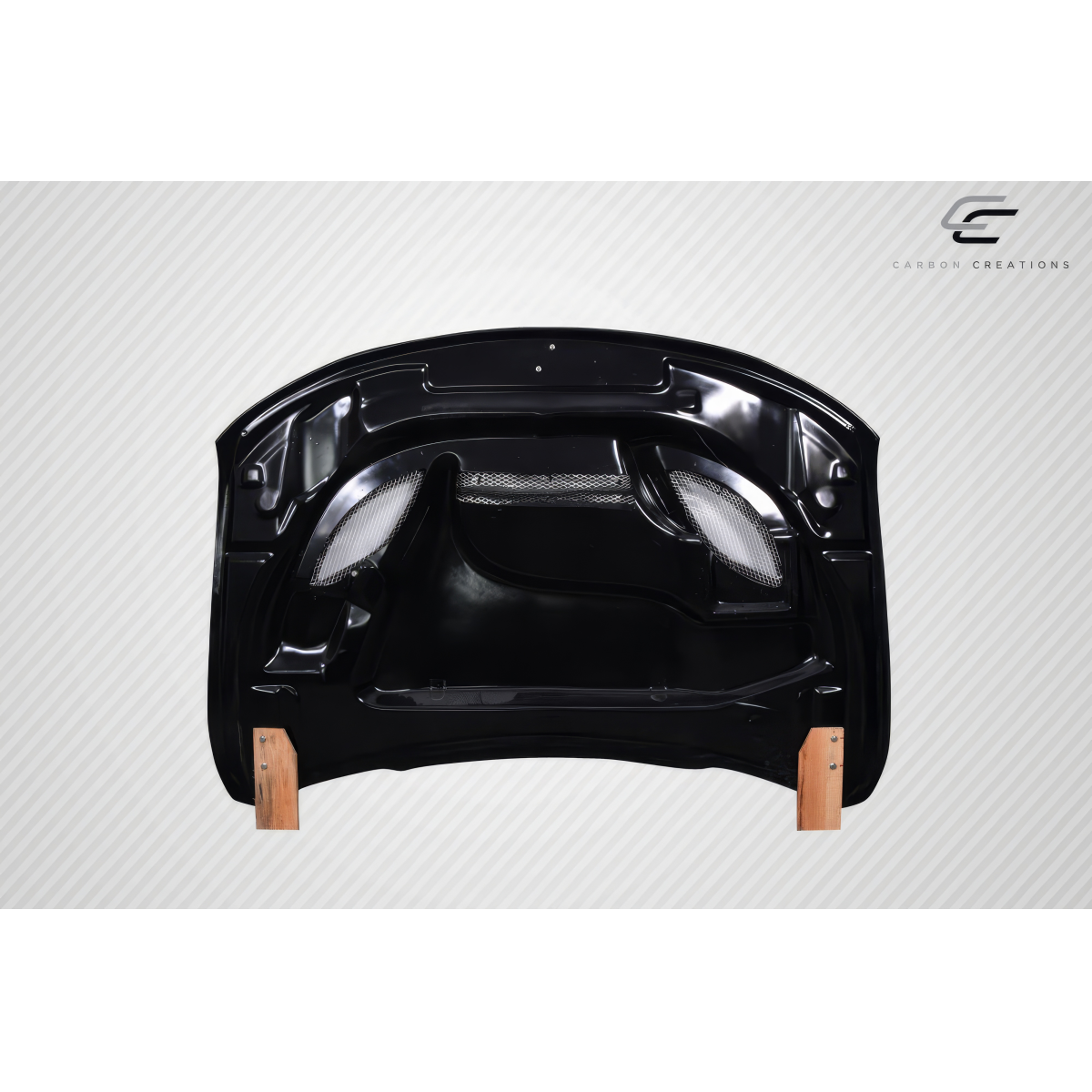 Modify your Jeep Cherokee 2011 with our Exterior/Hoods - Top view of hood at a horizontal angle