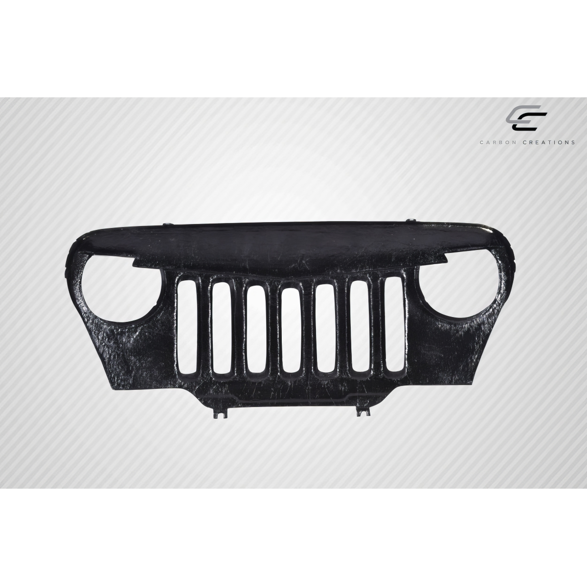 Modify your Jeep Wrangler 1997 with our Exterior/Grilles - Frontal view of a Jeep grille part