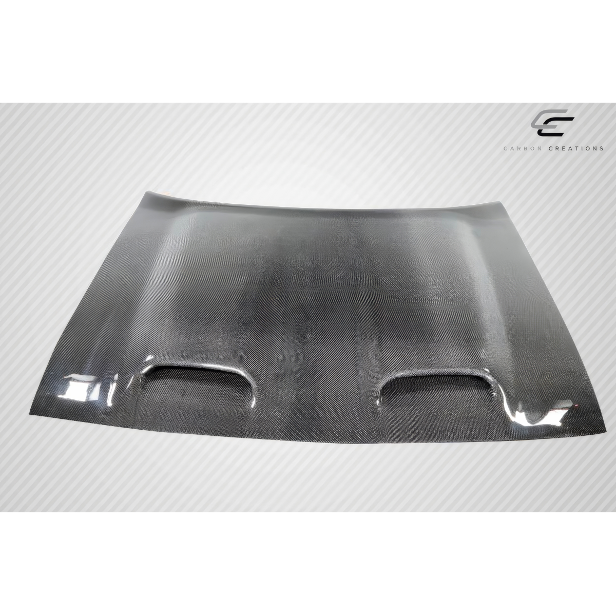 Modify your Dodge Challenger 2008 with our Exterior/Hoods - Top view angled slightly downward