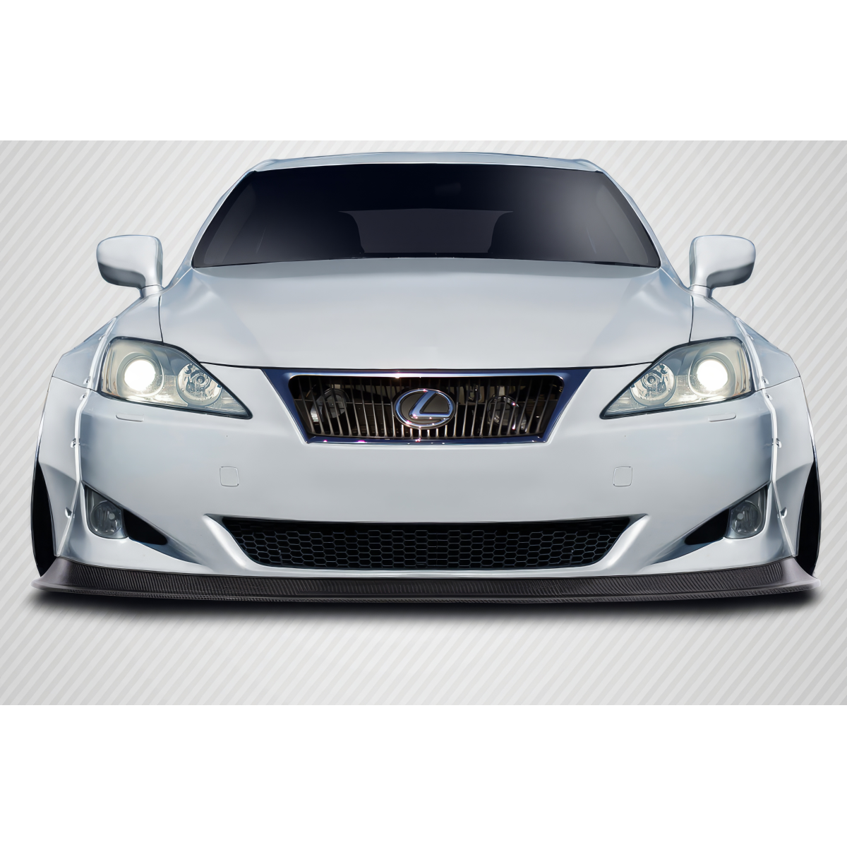 Modify your Lexus IS Series 2006 with our Exterior/Front Bumpers or Lips - Frontal view of vehicle at eye level