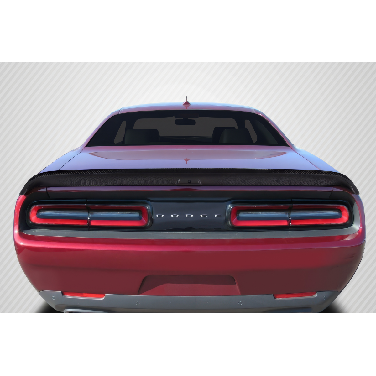 Modify your Dodge Challenger 2008 with our Exterior/Wings - View is from the rear facing directly at it