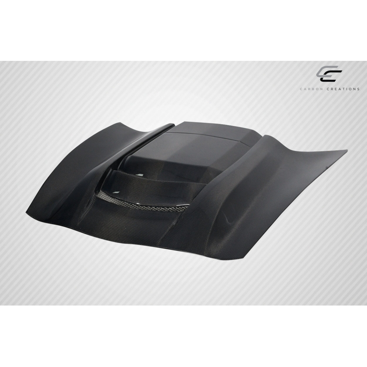 Modify your Chevrolet Corvette 2014 with our Exterior/Hoods - View from a slightly elevated front angle