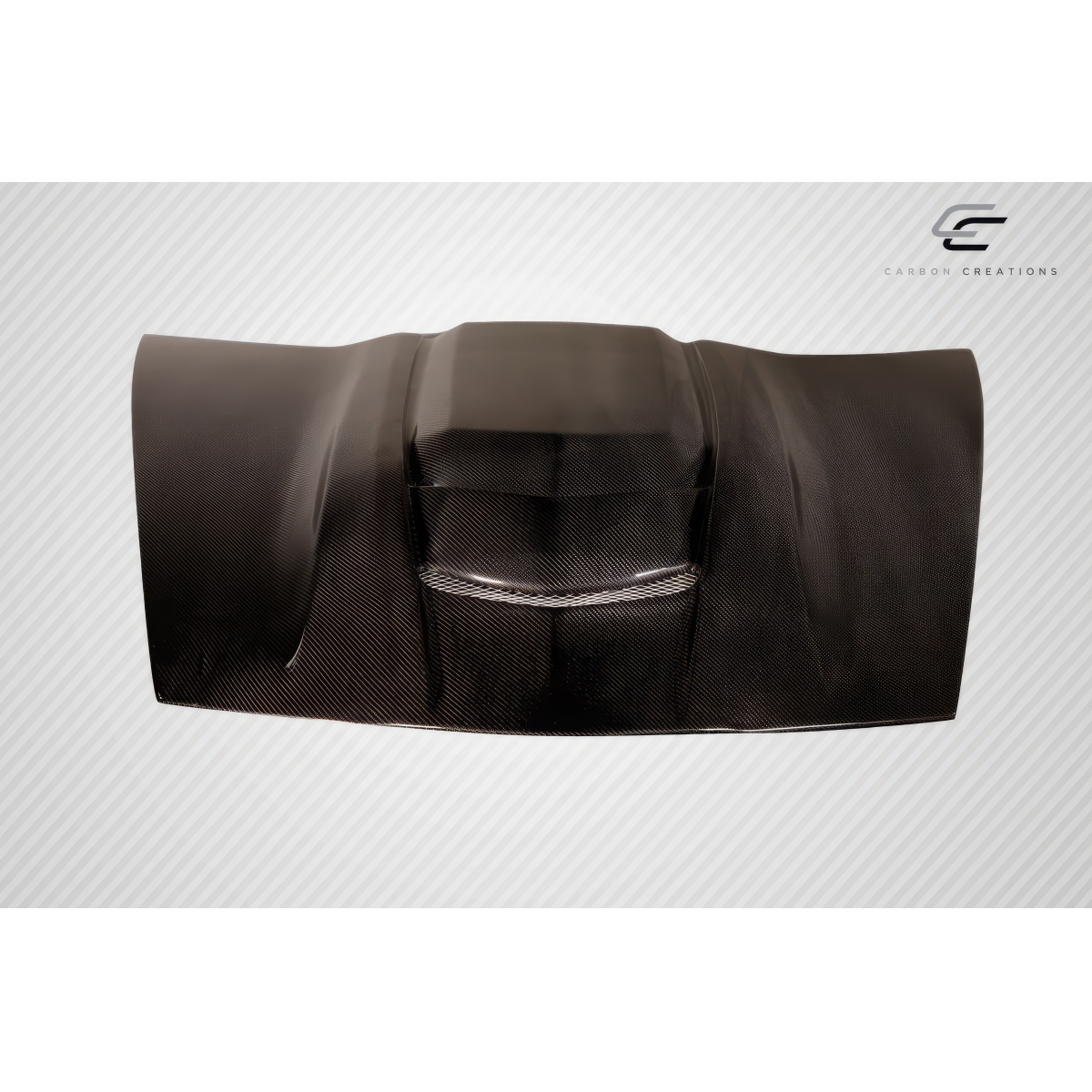 Modify your Chevrolet Corvette 2005 with our Exterior/Hoods - Top down view of carbon fiber hood