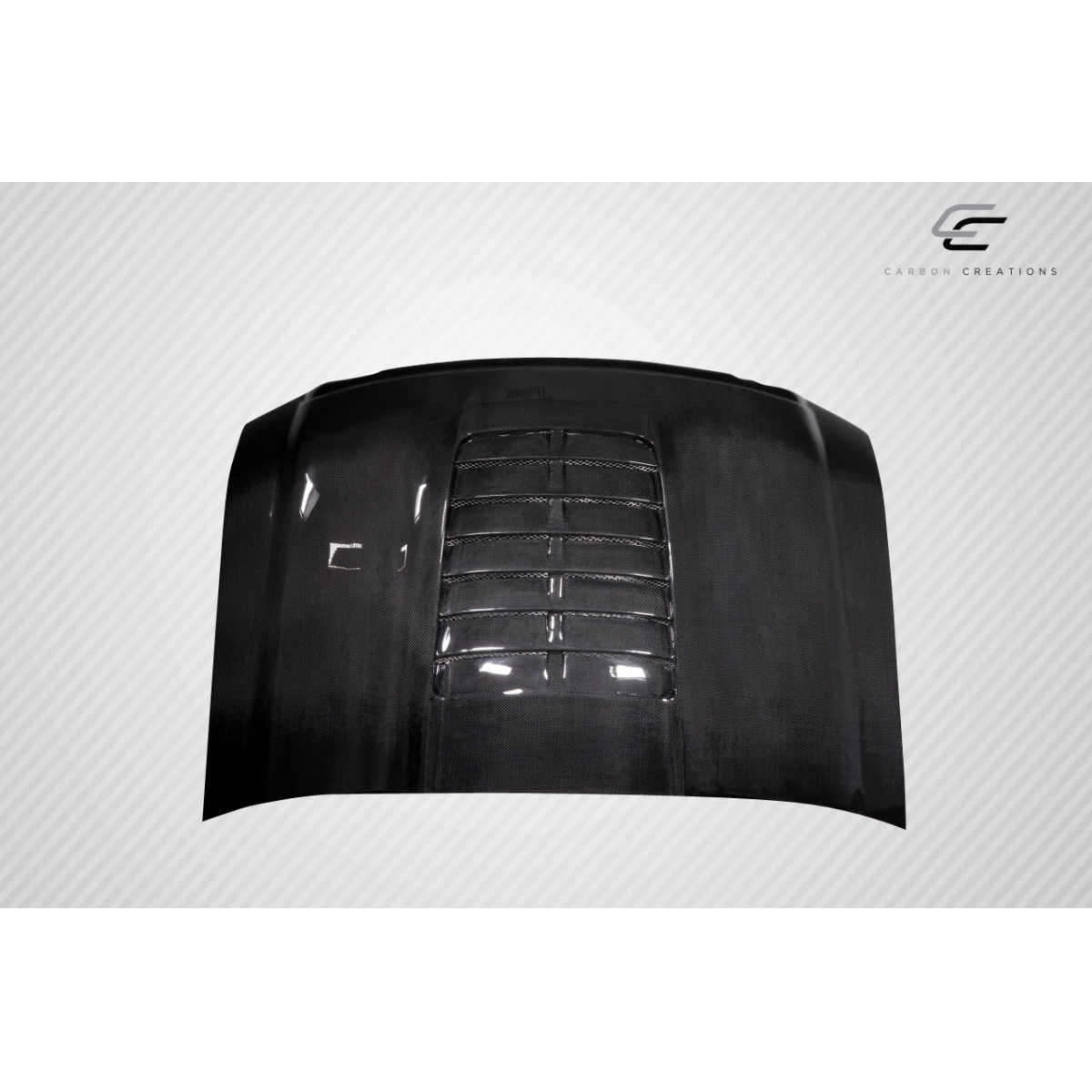 Modify your Ford F-250 Super Duty 2008 with our Exterior/Hoods - Front view angled from the top down