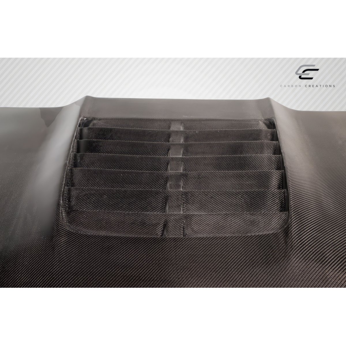 Modify your Ford F-250 Super Duty 2008 with our Exterior/Hoods - Top down view of carbon fiber hood