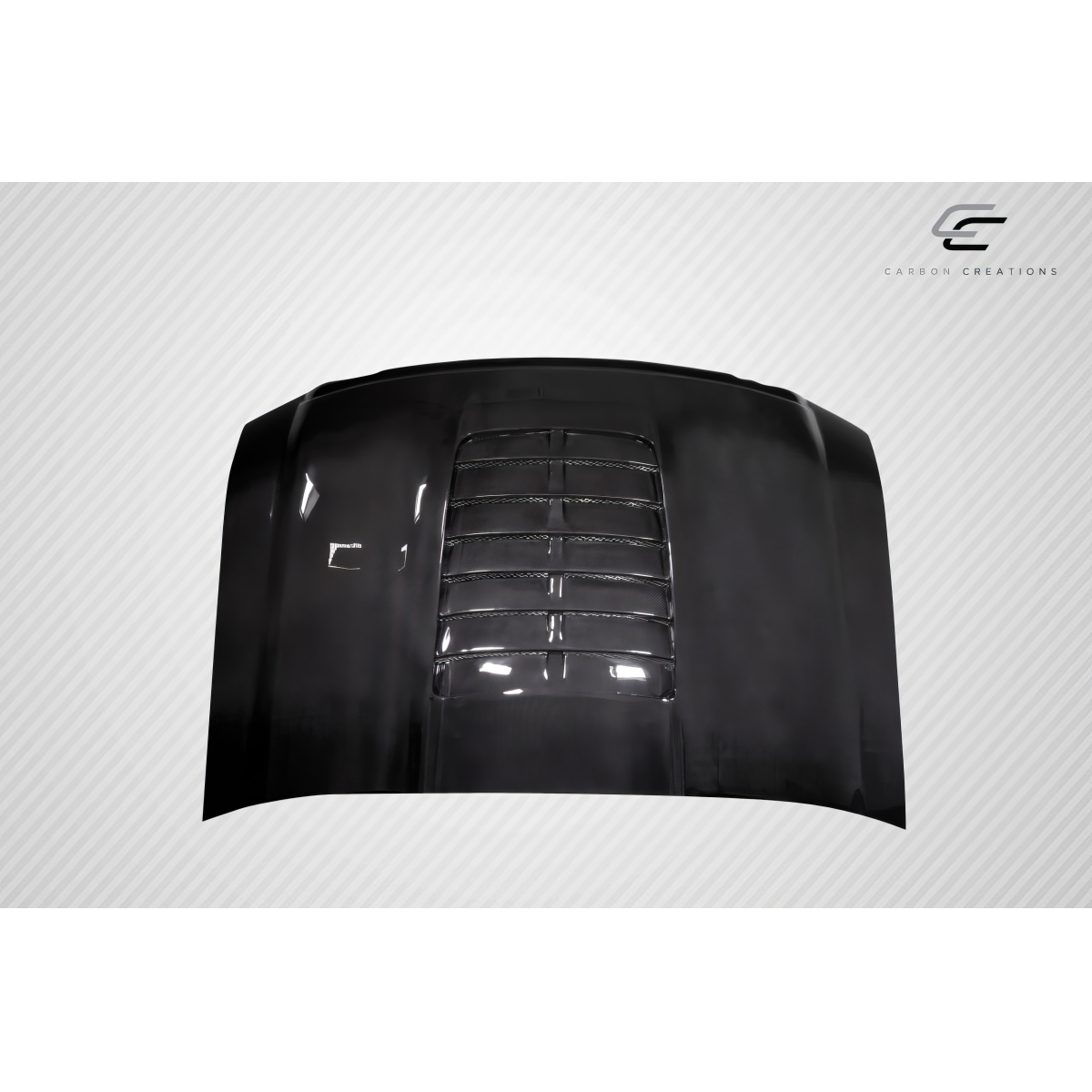 Modify your Ford F-250 Super Duty 2008 with our Exterior/Hoods - Top down view of the carbon fiber hood