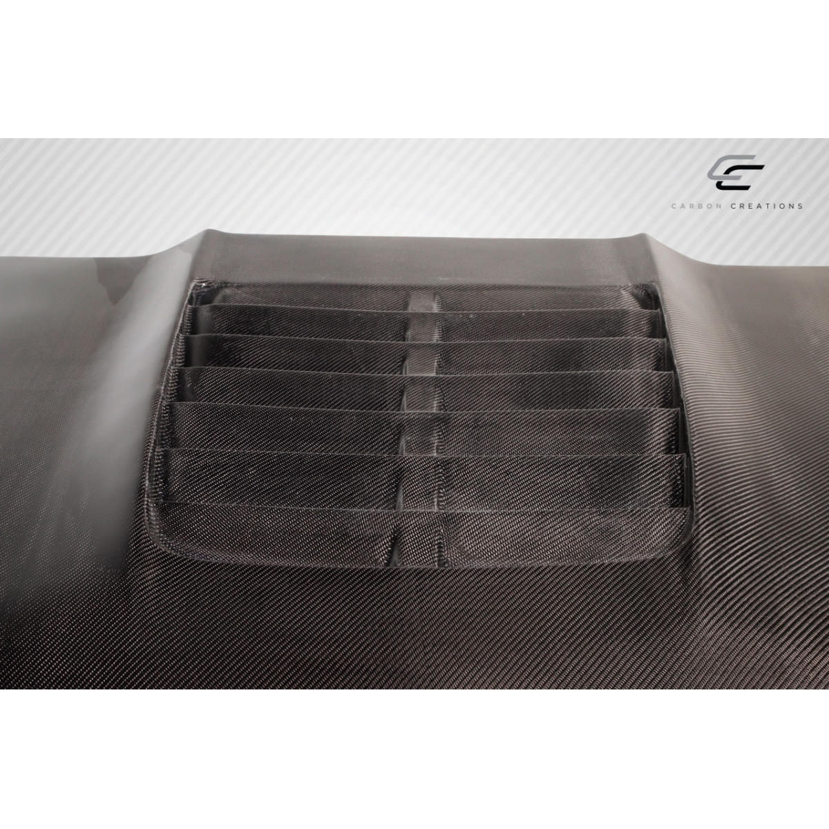 Modify your Ford F-250 Super Duty 2008 with our Exterior/Hoods - Top view angle of carbon fiber hood part