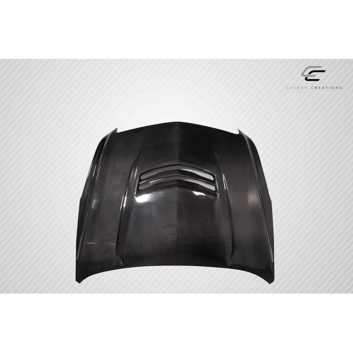 Modify your Cadillac ATS 2012 with our Exterior/Hoods - Top down view of a carbon fiber hood