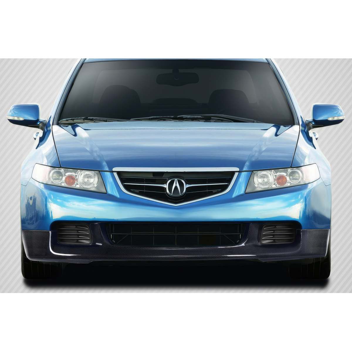 Modify your Acura TSX 2004 with our Exterior/Front Bumpers or Lips - Front view of car at eye level angle