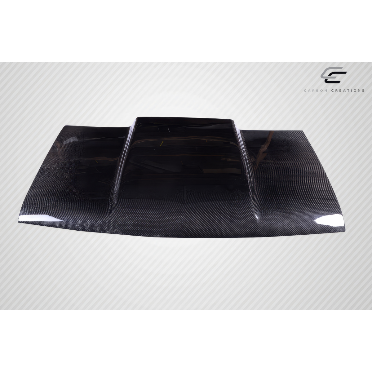 Modify your Chevrolet Blazer 1994 with our Exterior/Hoods - Front view angle of carbon fiber hood part