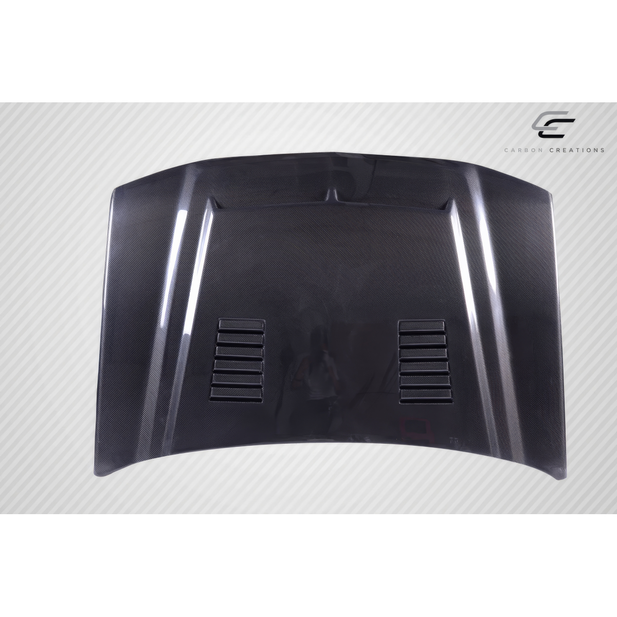 Modify your Chevrolet Avalanche 2002 with our Exterior/Hoods - Top down angle of carbon fiber hood