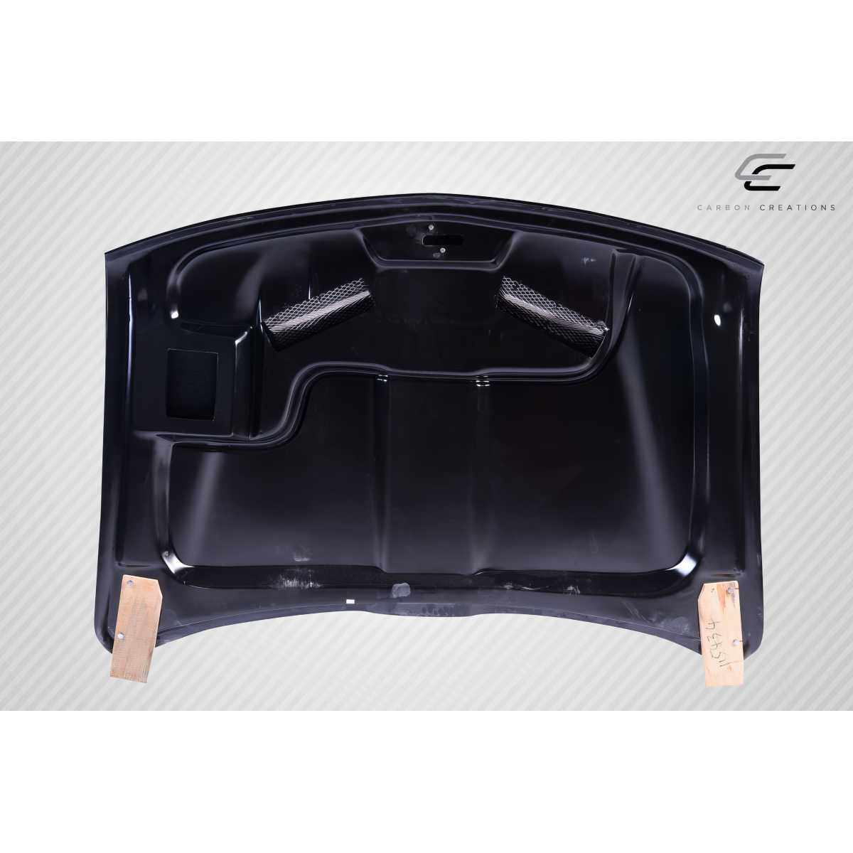 Modify your Chevrolet Silverado 1999 with our Exterior/Hoods - Image shows the part from a top down view