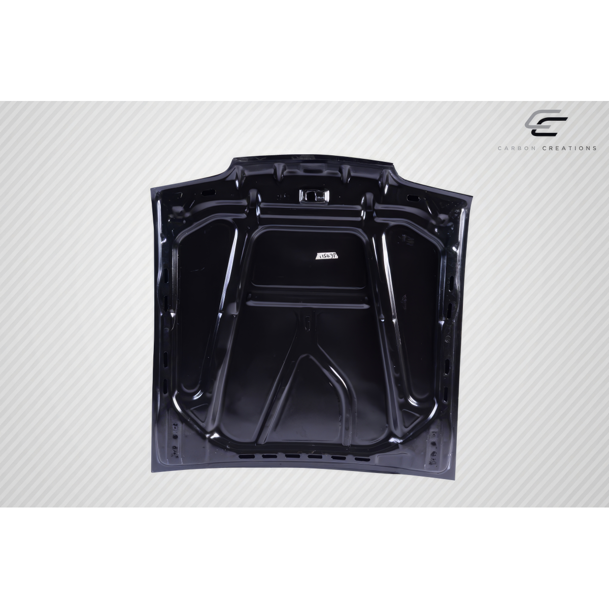 Modify your Ford Mustang 1987 with our Exterior/Hoods - Image shows part from a top view angle