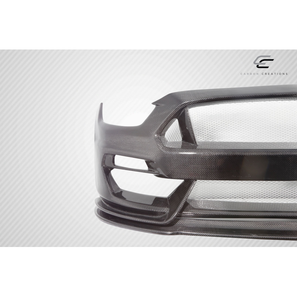 Modify your Ford Mustang 2015 with our Exterior/Front Bumpers or Lips - Part shown at a frontal angle