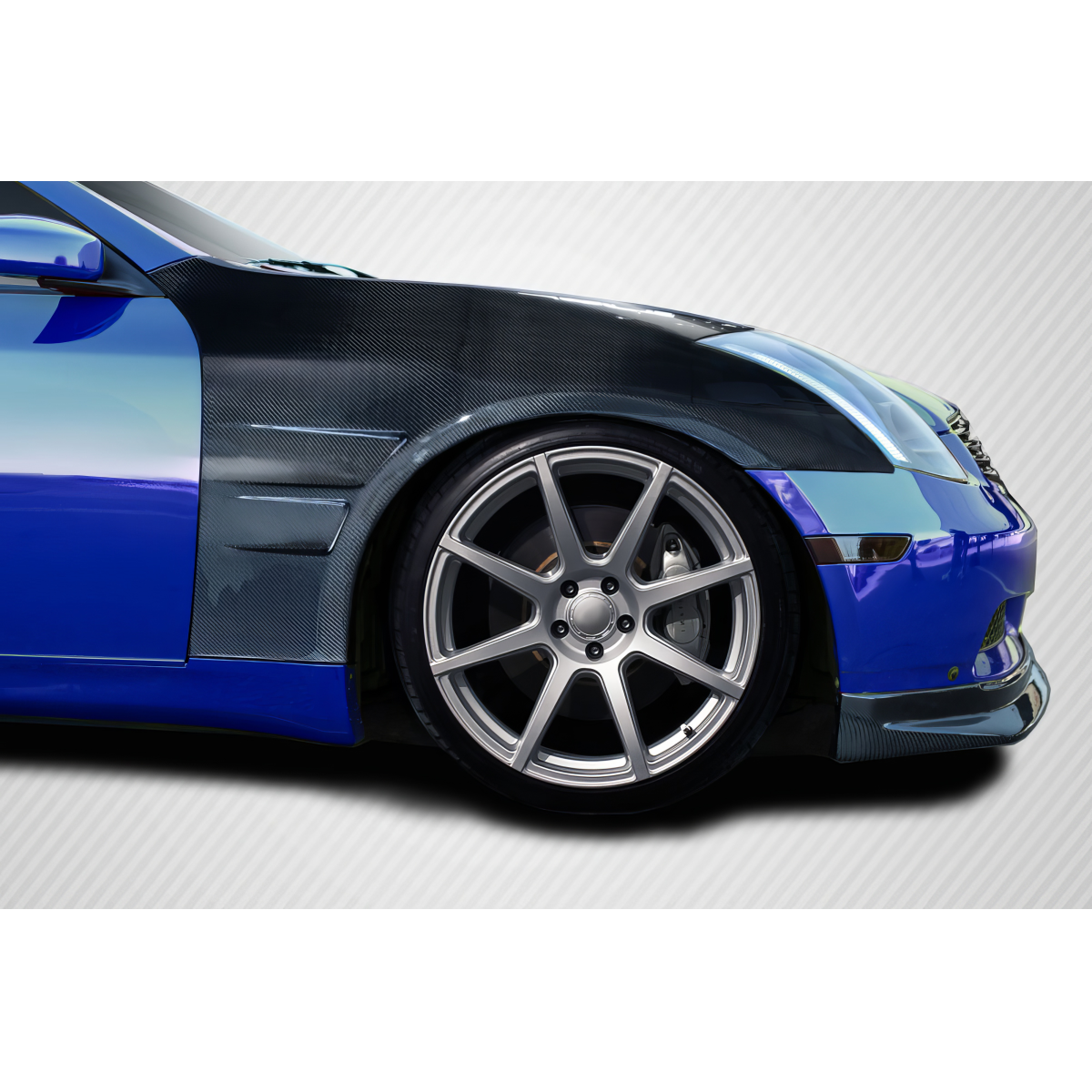 Modify your Infiniti G35 2003 with our Exterior/Fenders - Side angle view of modified Infiniti G35 fender