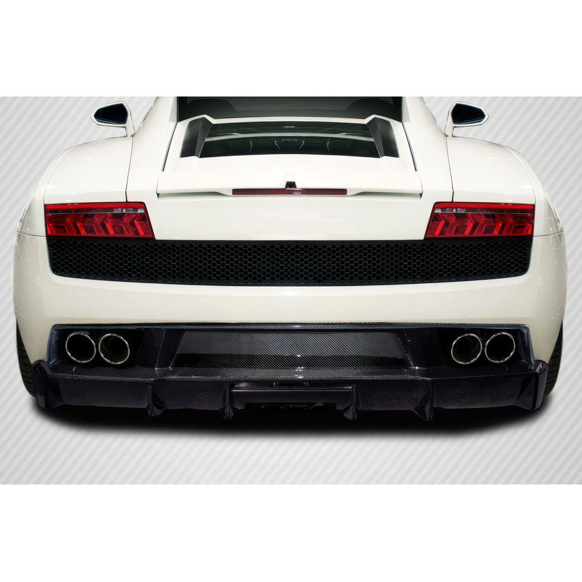 Modify your Lamborghini Gallardo 2009 with our Exterior/Diffusers - Rear view from a slight angle showing the diffuser