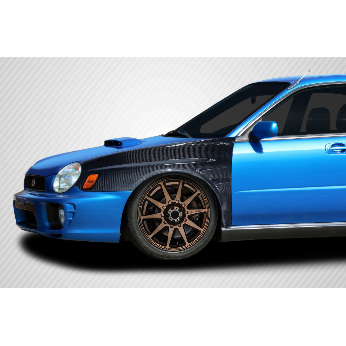 Modify your Subaru Impreza 2002 with our Exterior/Fenders - Front three quarter angle view of the vehicle