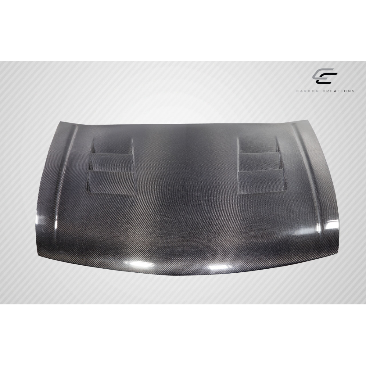 Modify your Honda Accord 2008 with our Exterior/Hoods - Viewed from a top angle on a flat surface