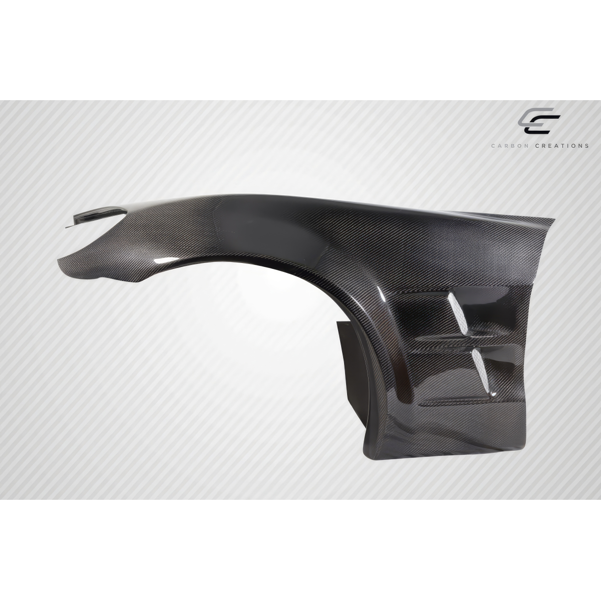 Modify your Chevrolet Corvette 2005 with our Exterior/Fenders - Angled view of carbon fiber fender part