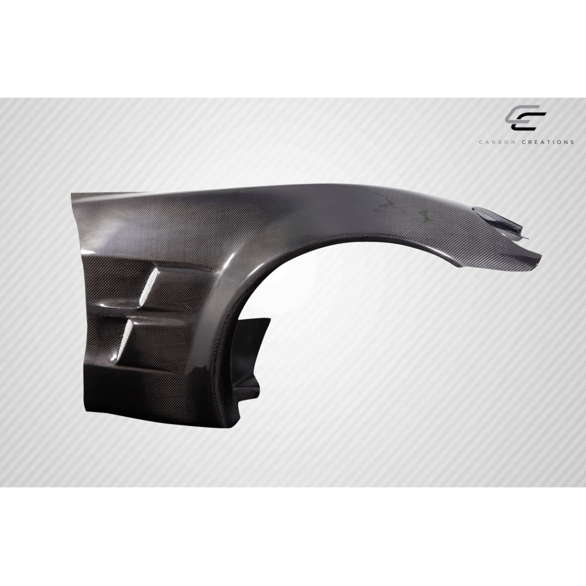 Modify your Chevrolet Corvette 2005 with our Exterior/Fenders - Side view of a carbon fiber fender