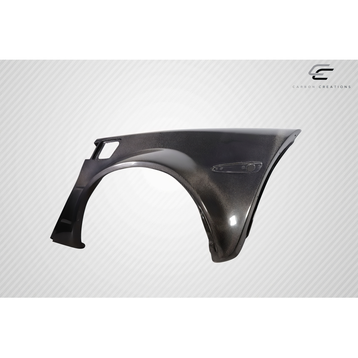 Modify your Chevrolet Corvette 2005 with our Exterior/Fenders - Angled view of carbon fiber rear fender