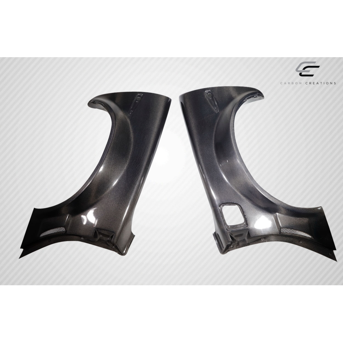 Modify your Chevrolet Corvette 2005 with our Exterior/Fenders - Angled view showcasing carbon fiber rear fenders