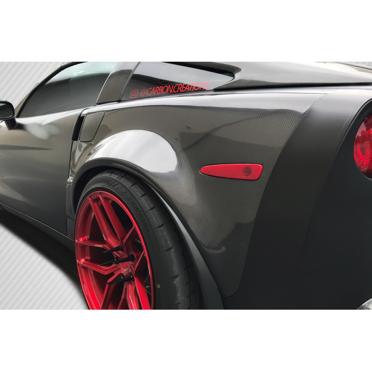 Modify your Chevrolet Corvette 2005 with our Exterior/Fenders - Oblique angle showing rear fender details