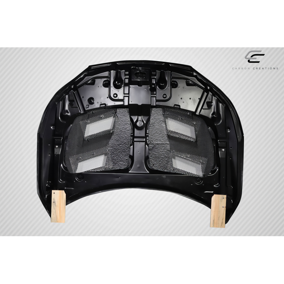 Modify your Honda Accord 2013 with our Exterior/Hoods - Top down angle of the carbon fiber hood