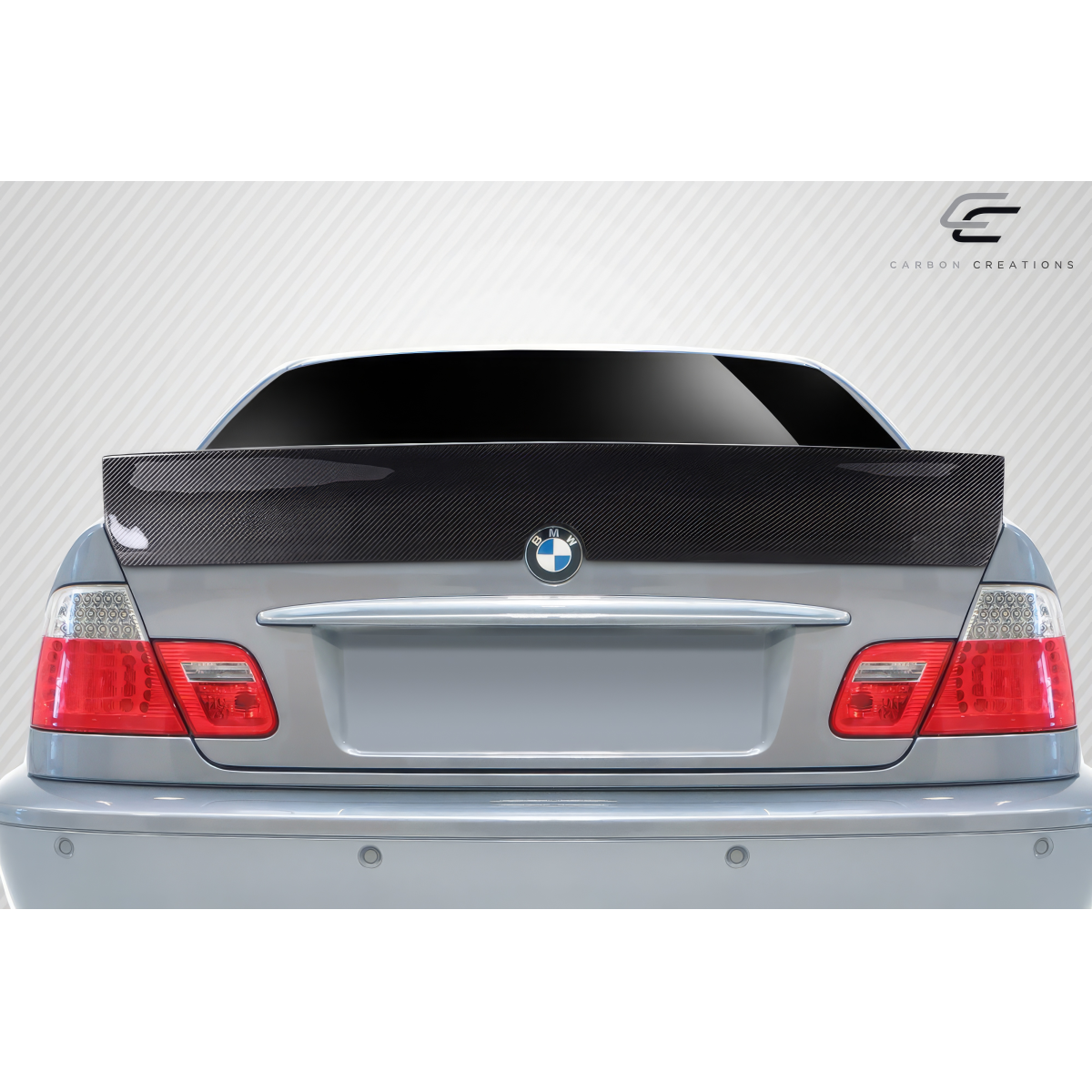 Modify your BMW 3-Series 1999 with our Exterior/Wings - Rear view of the car with the wing angle