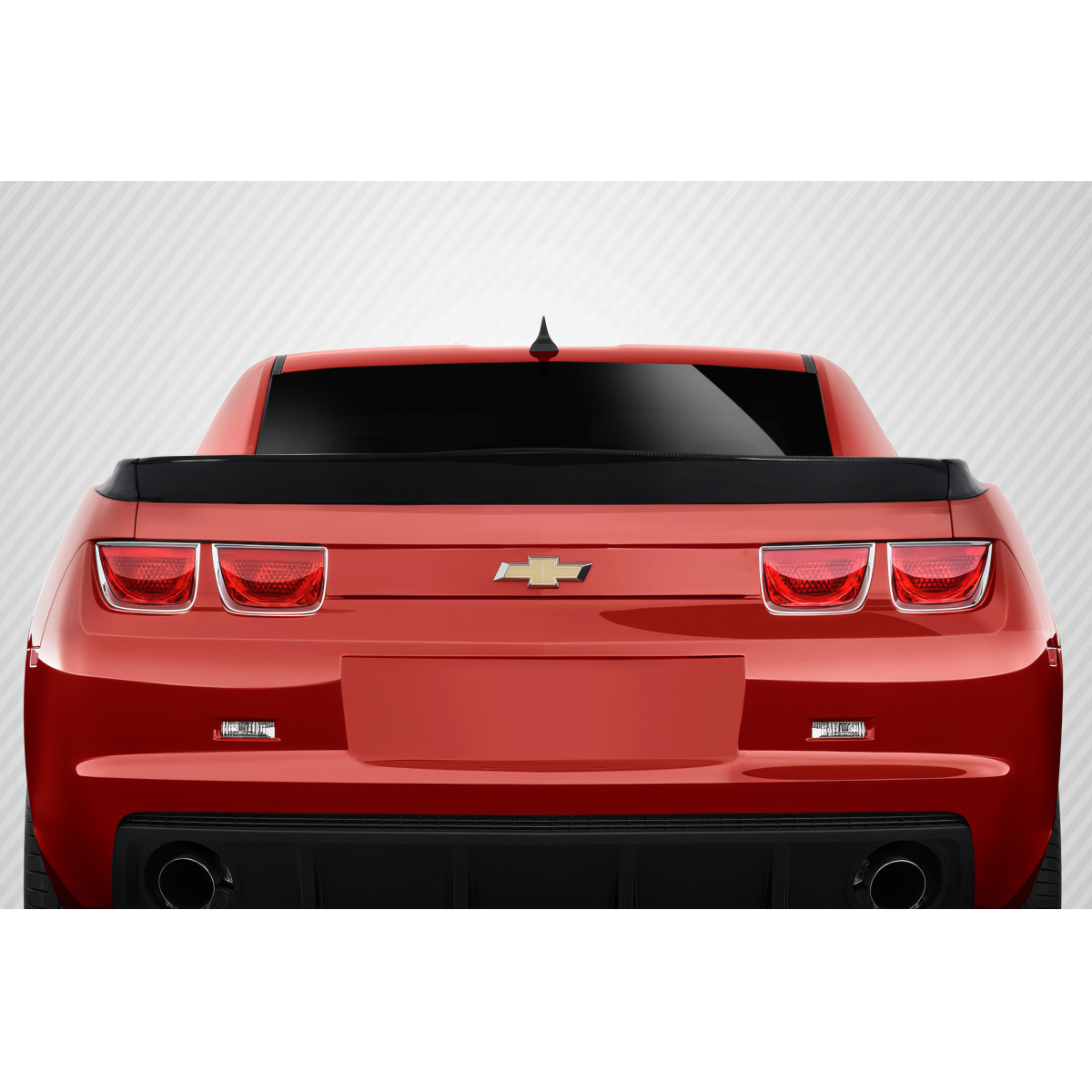 Modify your Chevrolet Camaro 2010 with our Exterior/Wings - Rear view of the vehicle at eye level