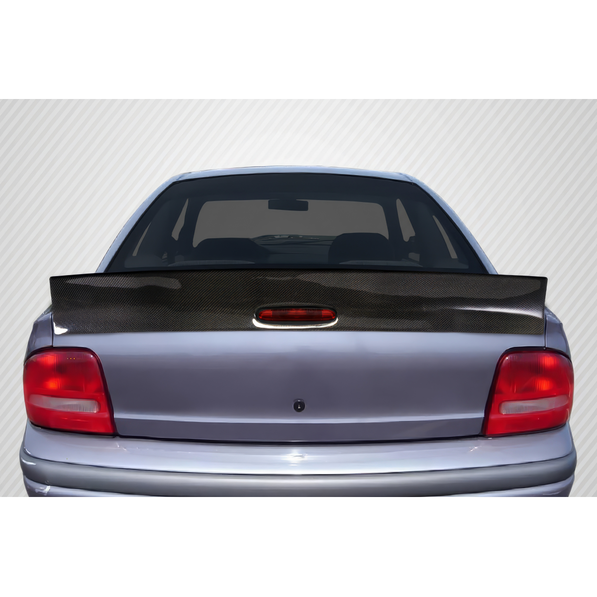 Modify your Dodge Neon 1995 with our Exterior/Wings - View from rear and slightly above the vehicle