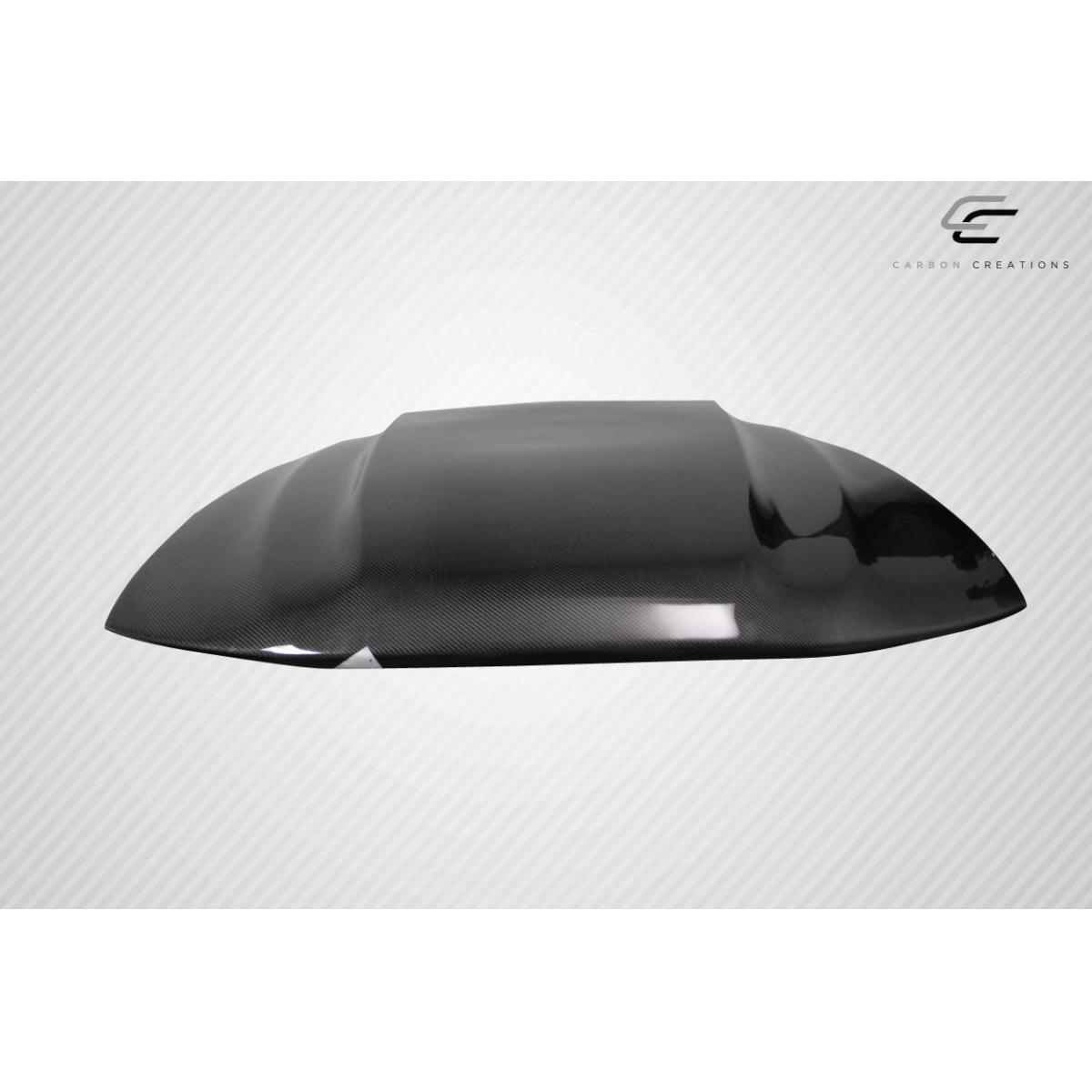 Modify your Ford Mustang 1999 with our Exterior/Hoods - Profile view angle of the carbon fiber hood