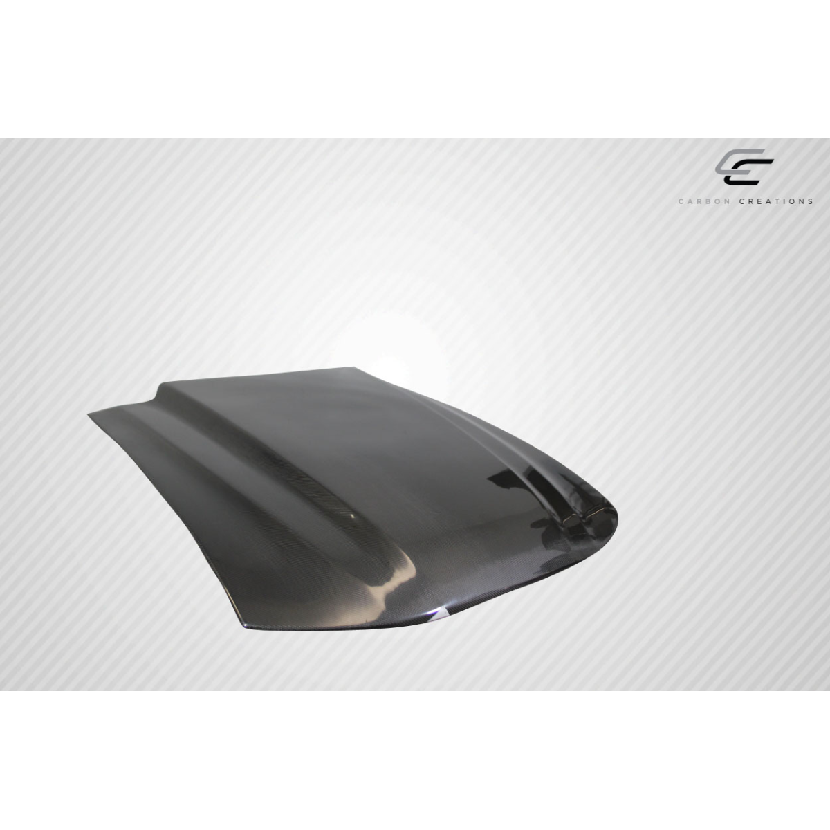 Modify your Ford Mustang 1999 with our Exterior/Hoods - The part is shown at a high angle view