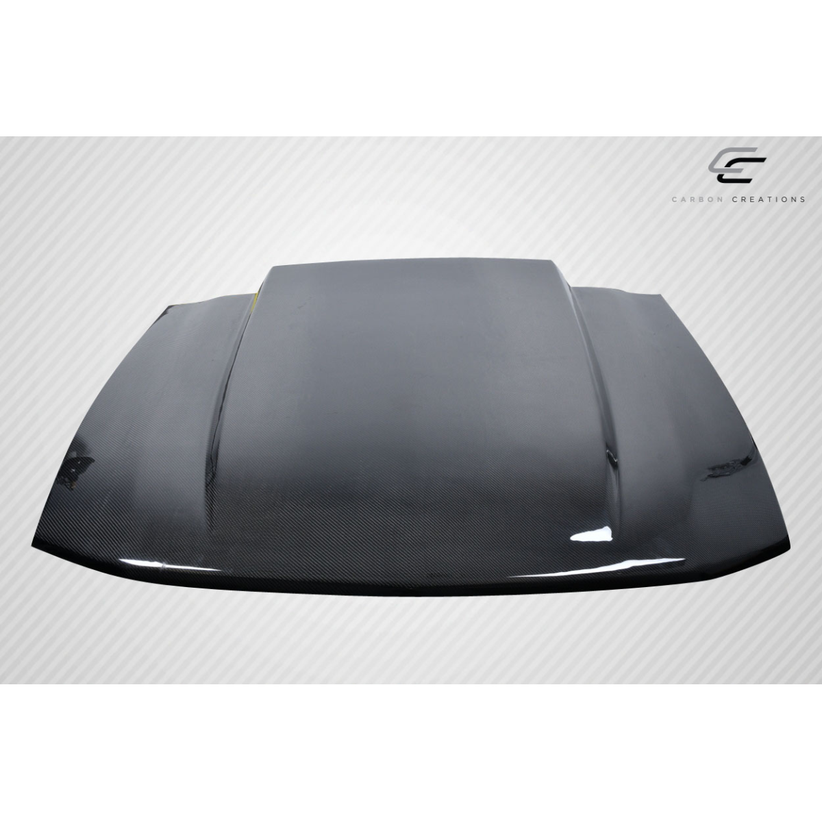 Modify your Ford Mustang 2005 with our Exterior/Hoods - Angled view of hood showing top surface clearly
