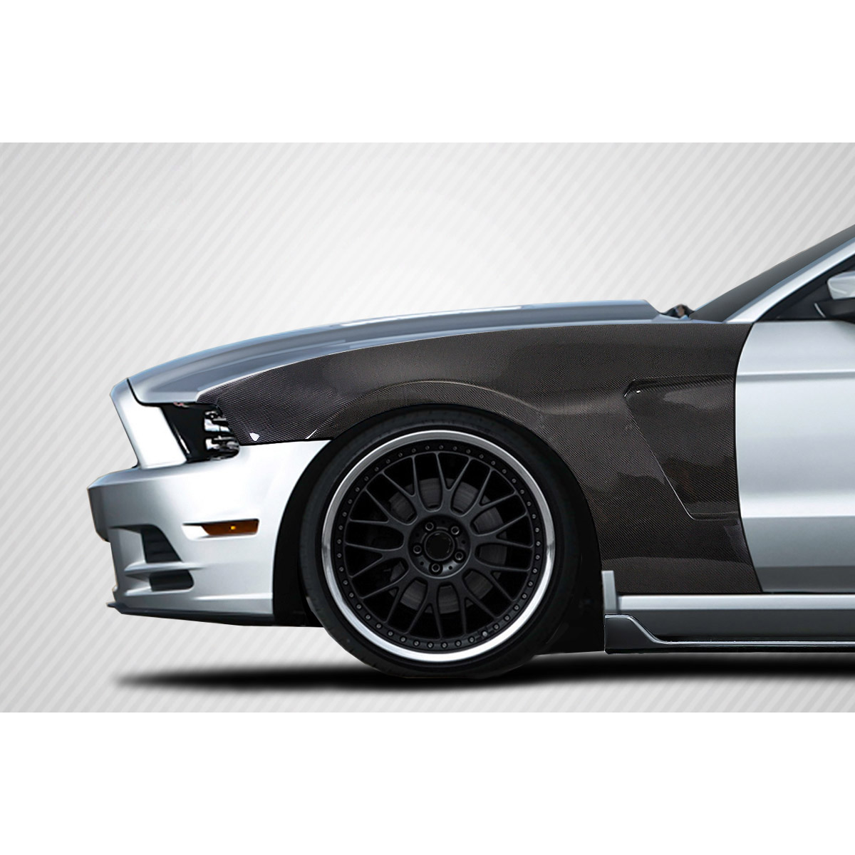 Modify your Ford Mustang 2010 with our Exterior/Fenders - Car part shown from side angle