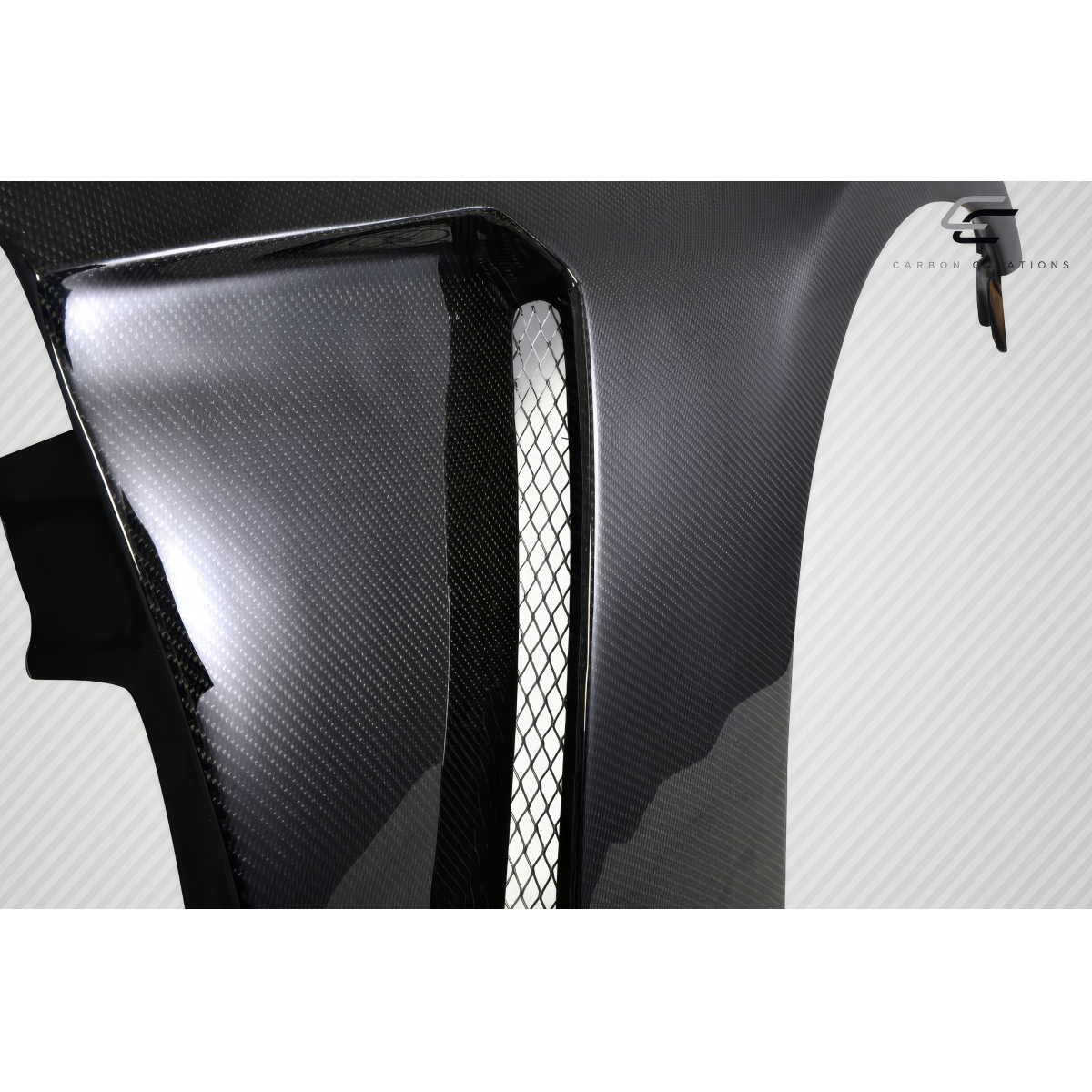 Modify your Ford Mustang 2010 with our Exterior/Fenders - The part is shown from an angled top view