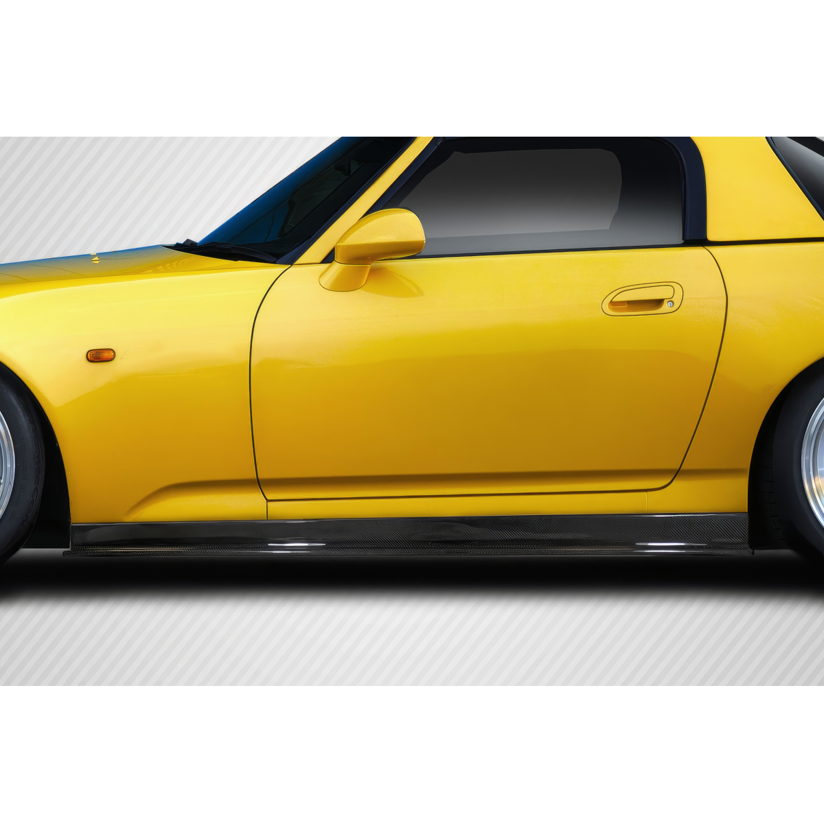 Modify your Honda S2000 2000 with our Exterior/Side Skirts - Side view angle of Honda S2000