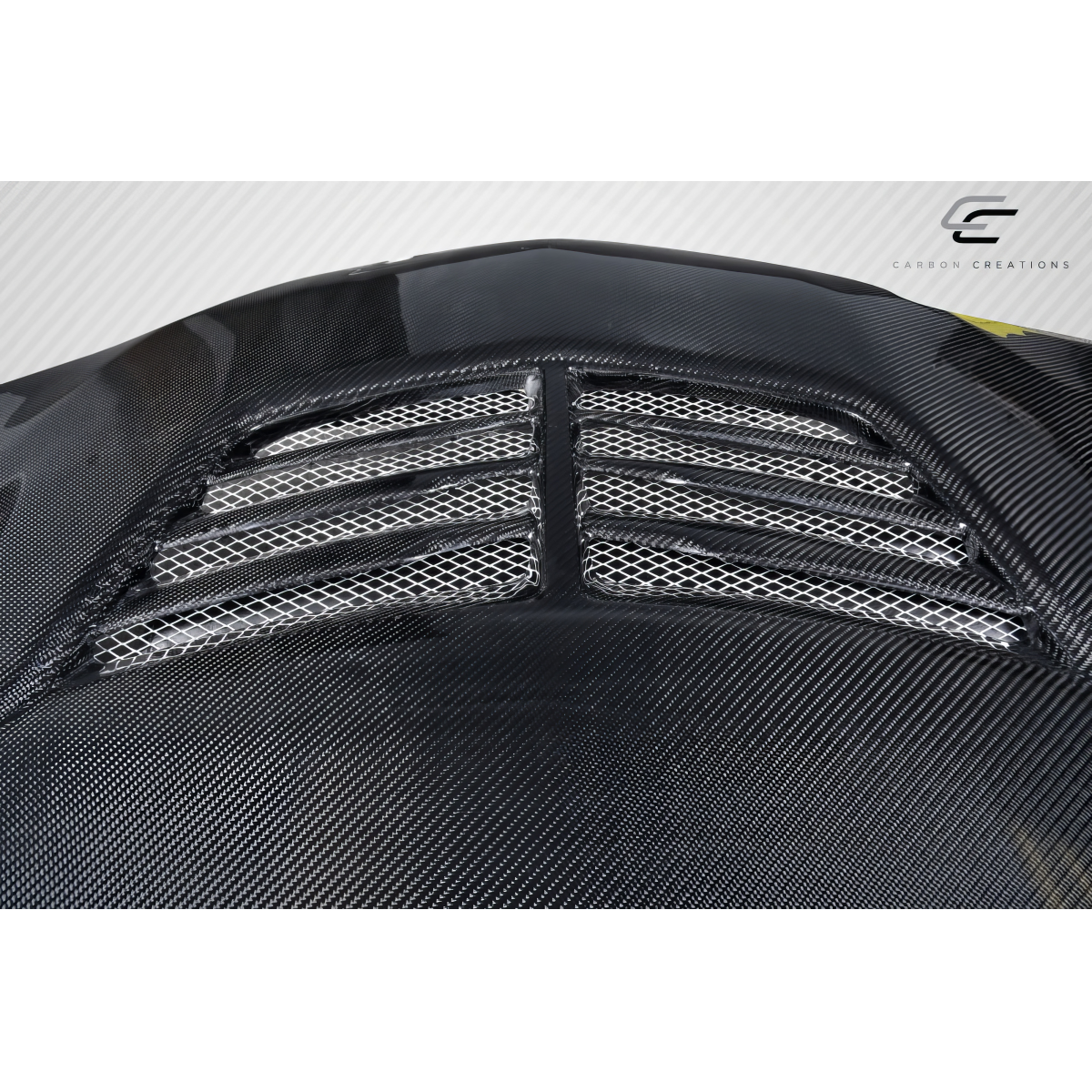 Modify your Pontiac Grand Prix 2004 with our Exterior/Hoods - Top down view of the carbon fiber hood