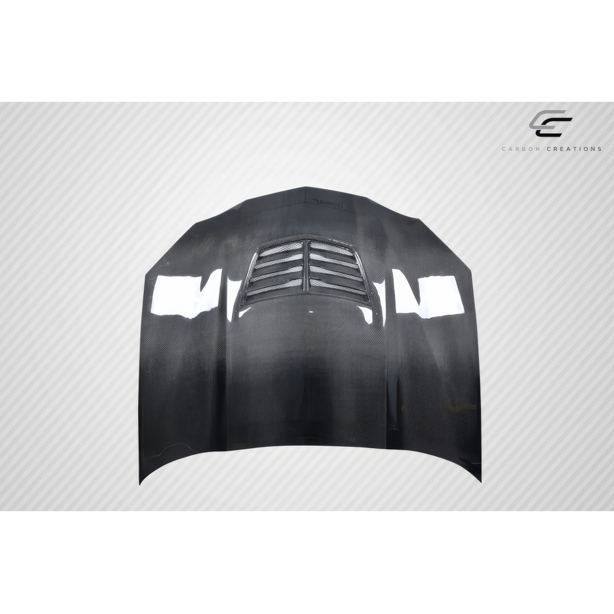 Modify your Pontiac Grand Prix 2004 with our Exterior/Hoods - Top down view of the hood at a flat angle